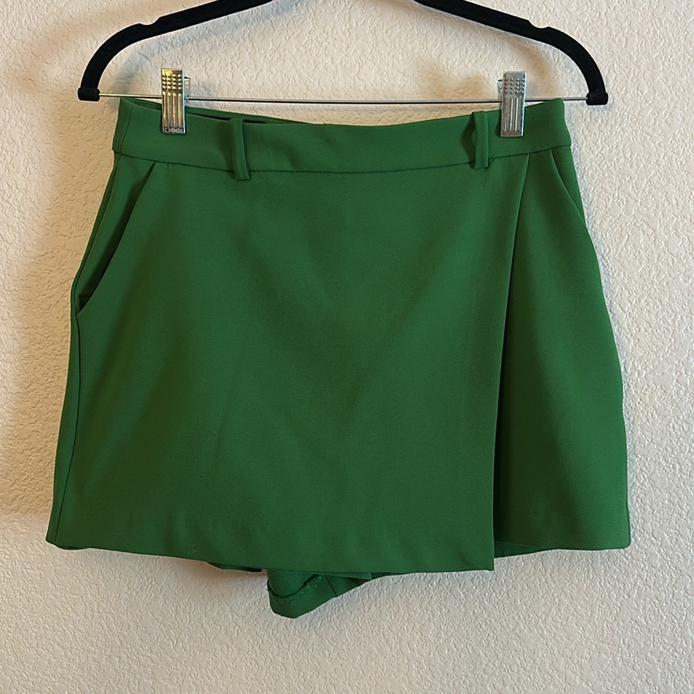 Zara Wrap Front Skort Green - Picture 13 of 13